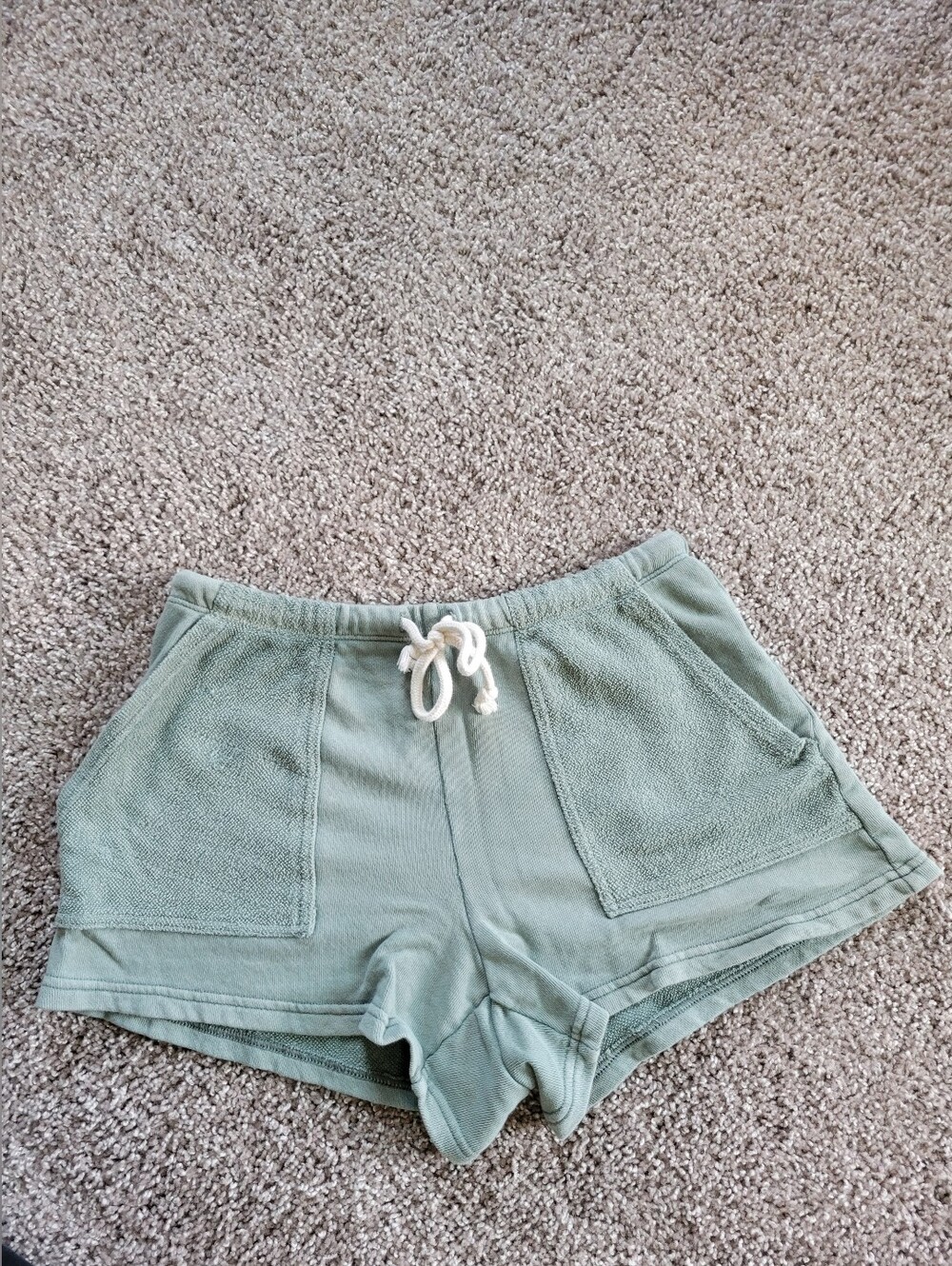 Aerie Size XS Sweat Shorts Lounge Green Drawstring